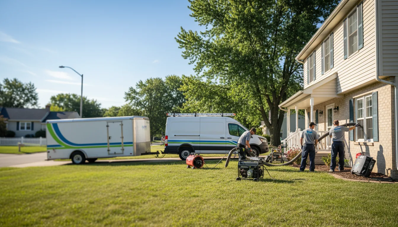 Flooded Basement Restoration And Cleanup With Repair in Laurel, IA near me